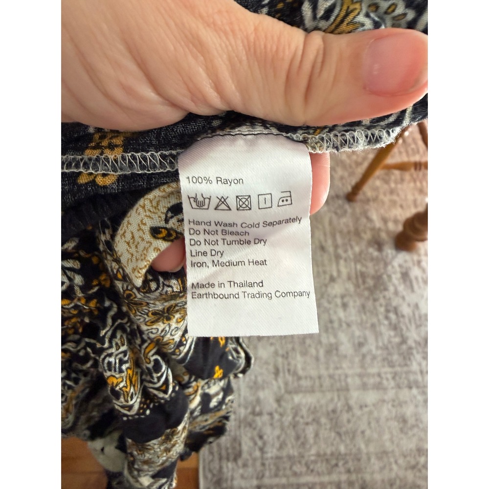 Earthbound Elephant Thai Harem Pants Festival Bohemian Size L - Picture 7 of 7